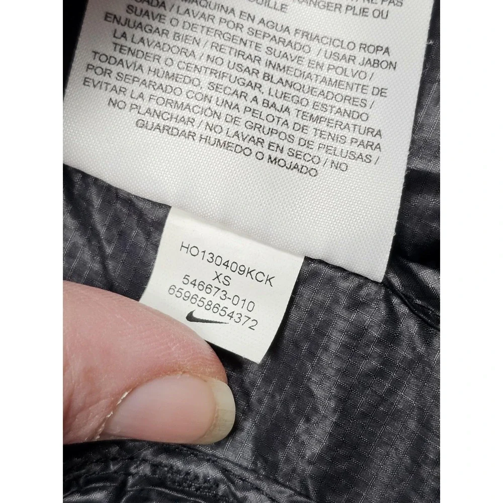 Nike Aeroloft 800 Vest Womens XS Black Running Insulated Down Warm Packable